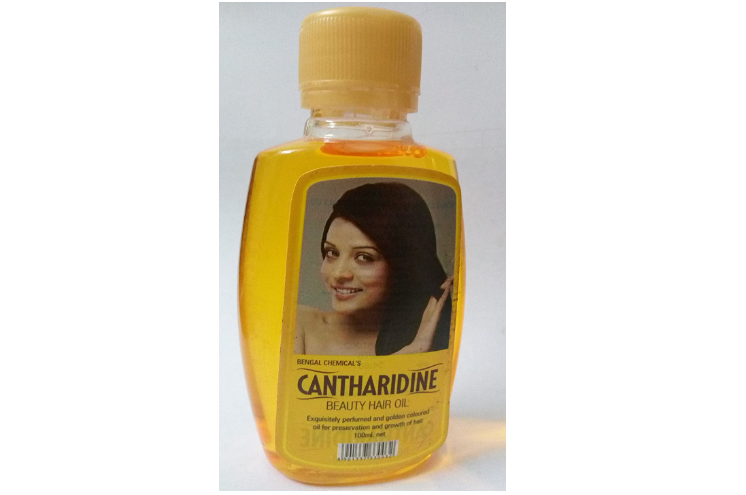 cantharidine hair oil